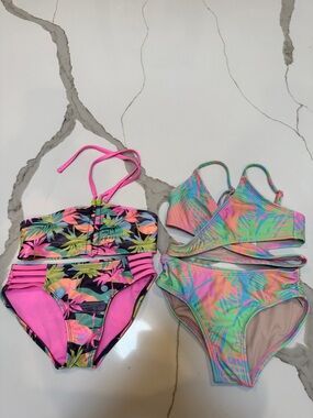 NEW Art Class Girls' Two-Piece Bikini Swimsuit Set Bundle size 6/7